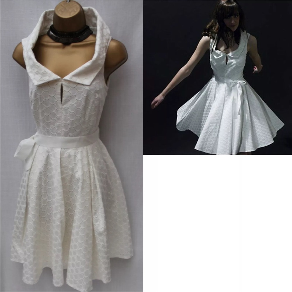 Karen Millen White eyelet dress